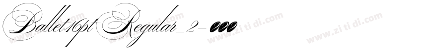 Ballet16pt Regular_2字体转换